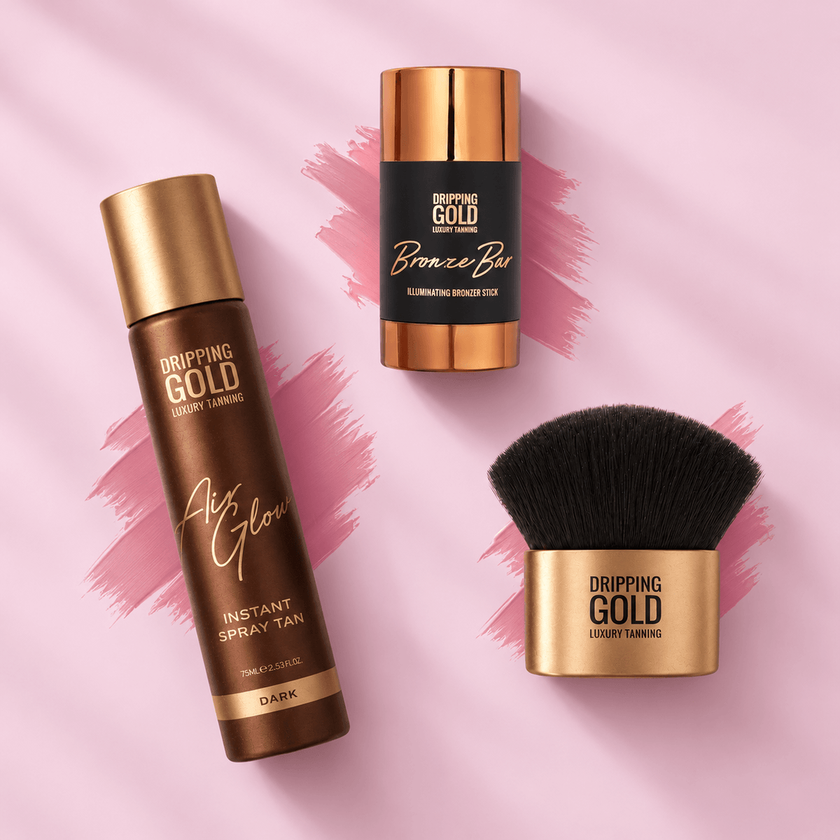 Dripping Gold - AirGlow, Kabuki Bursti & Bronze Bar 🩷