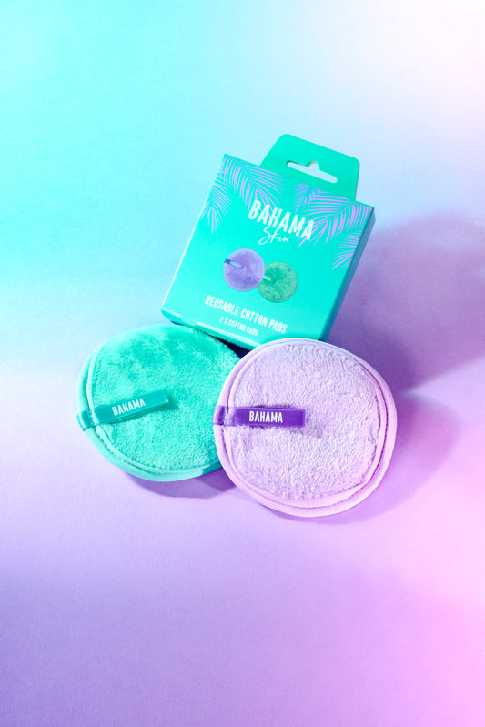 BAHAMA SKIN REUSABLE COTTON PADS - (SET OF 2)