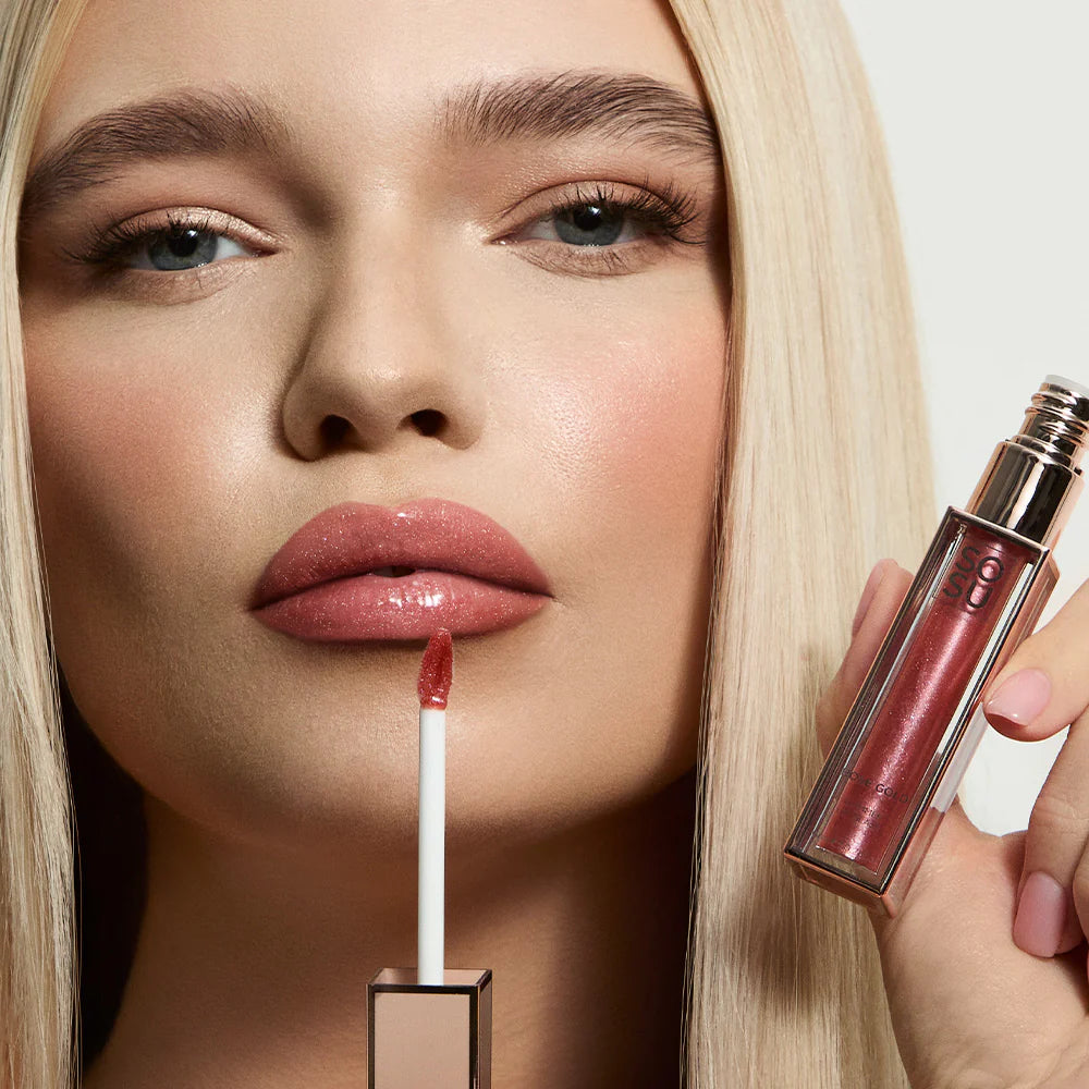 SOSU Shimmer Lip Glaze - Rose Gold