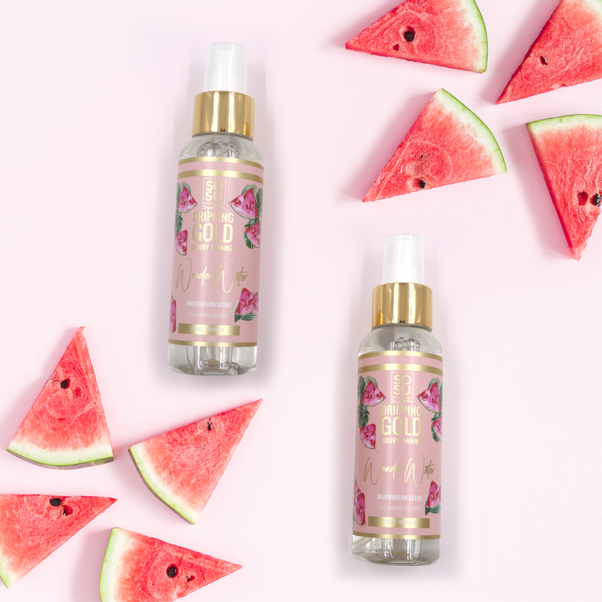 TAN WATER MIST WATERMELON LIGHT - MEDIUM