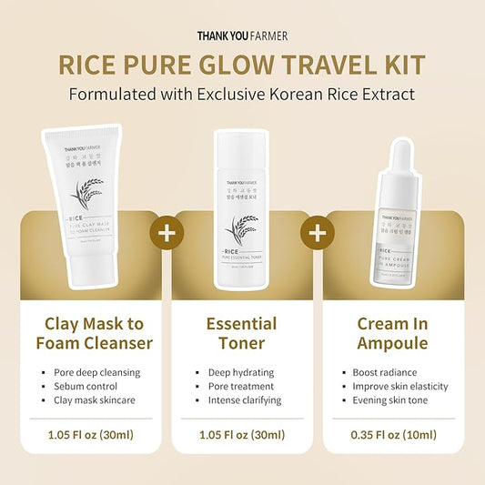 Rice Pure Glow - Travel Kit