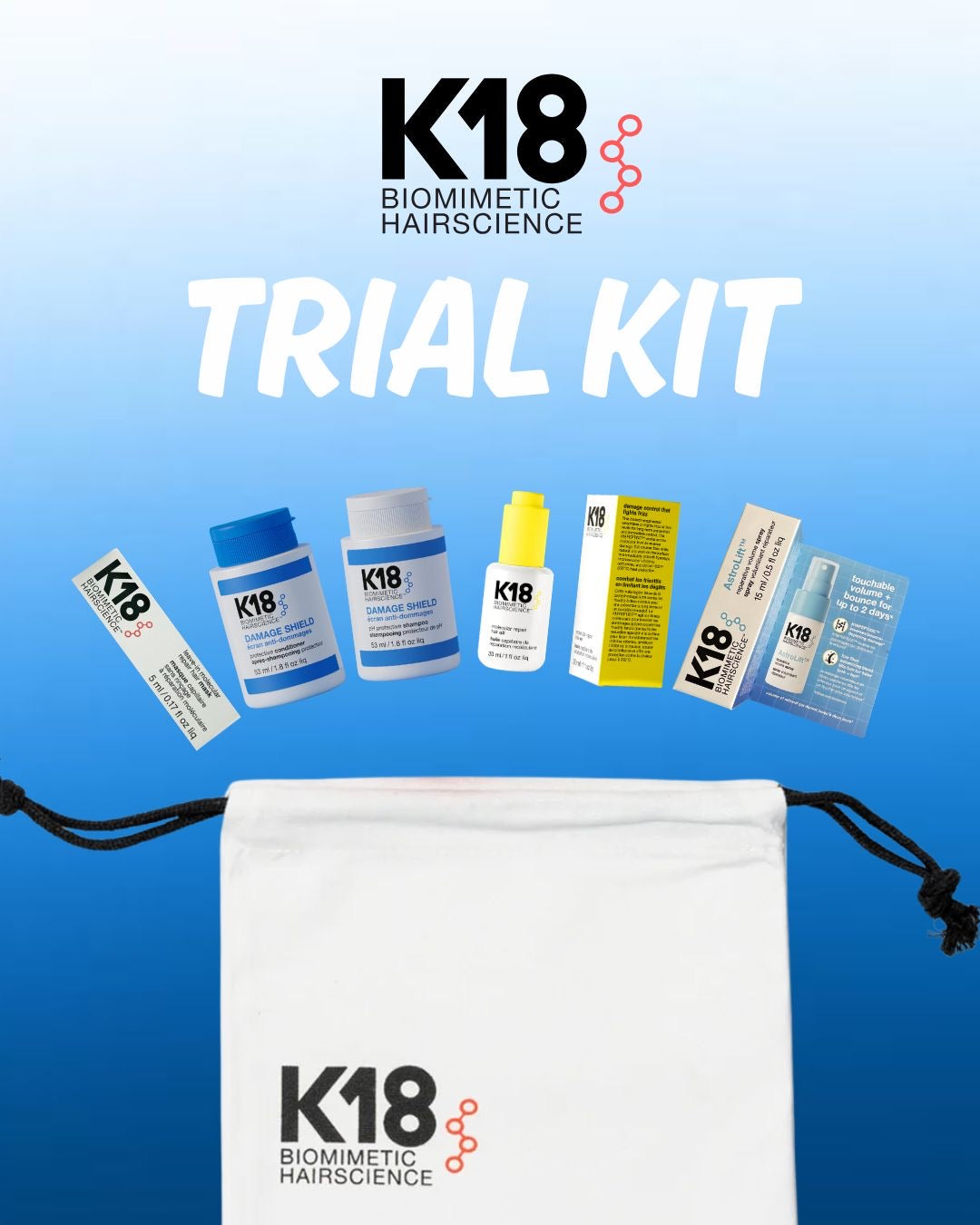 ✨ K18 Trial Kit – Prófaðu kraftinn í K18 ✨