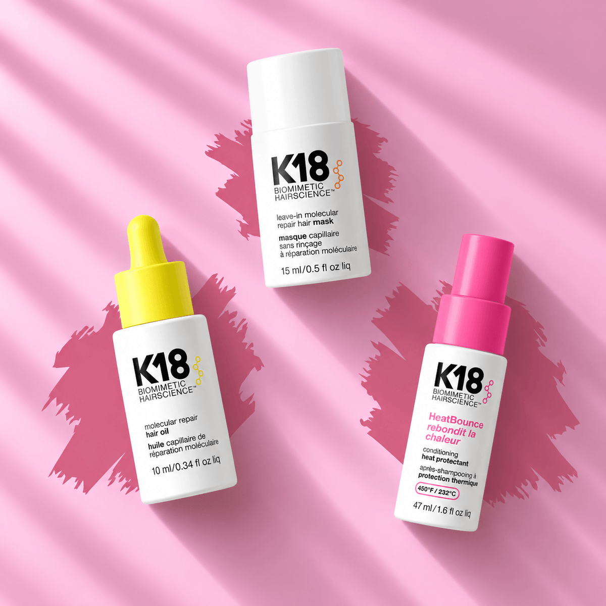 K18 - HeatBounce, Repair Oil & Repair Mask 🩷