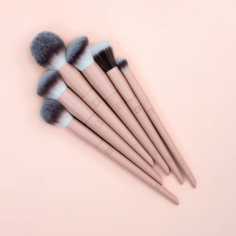 PINK HANDLE FACE BRUSH COLLECTION