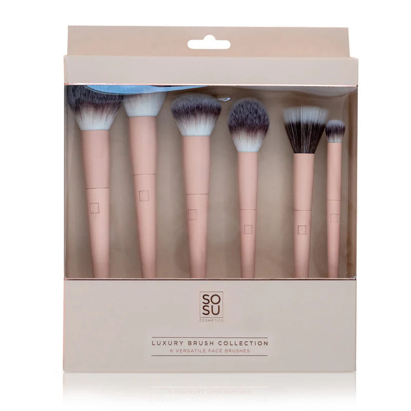 PINK HANDLE FACE BRUSH COLLECTION