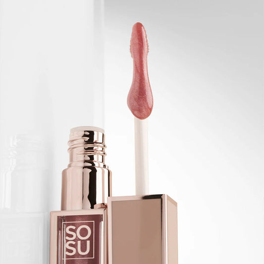 SOSU Shimmer Lip Glaze - Rose Gold