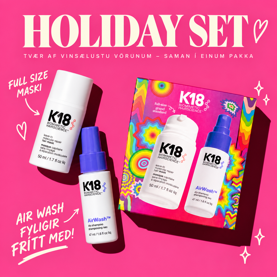 K18 HOLIDAY SET 🎀 Repair Hair Mask 50 ml + K18 AirWash að gjöf