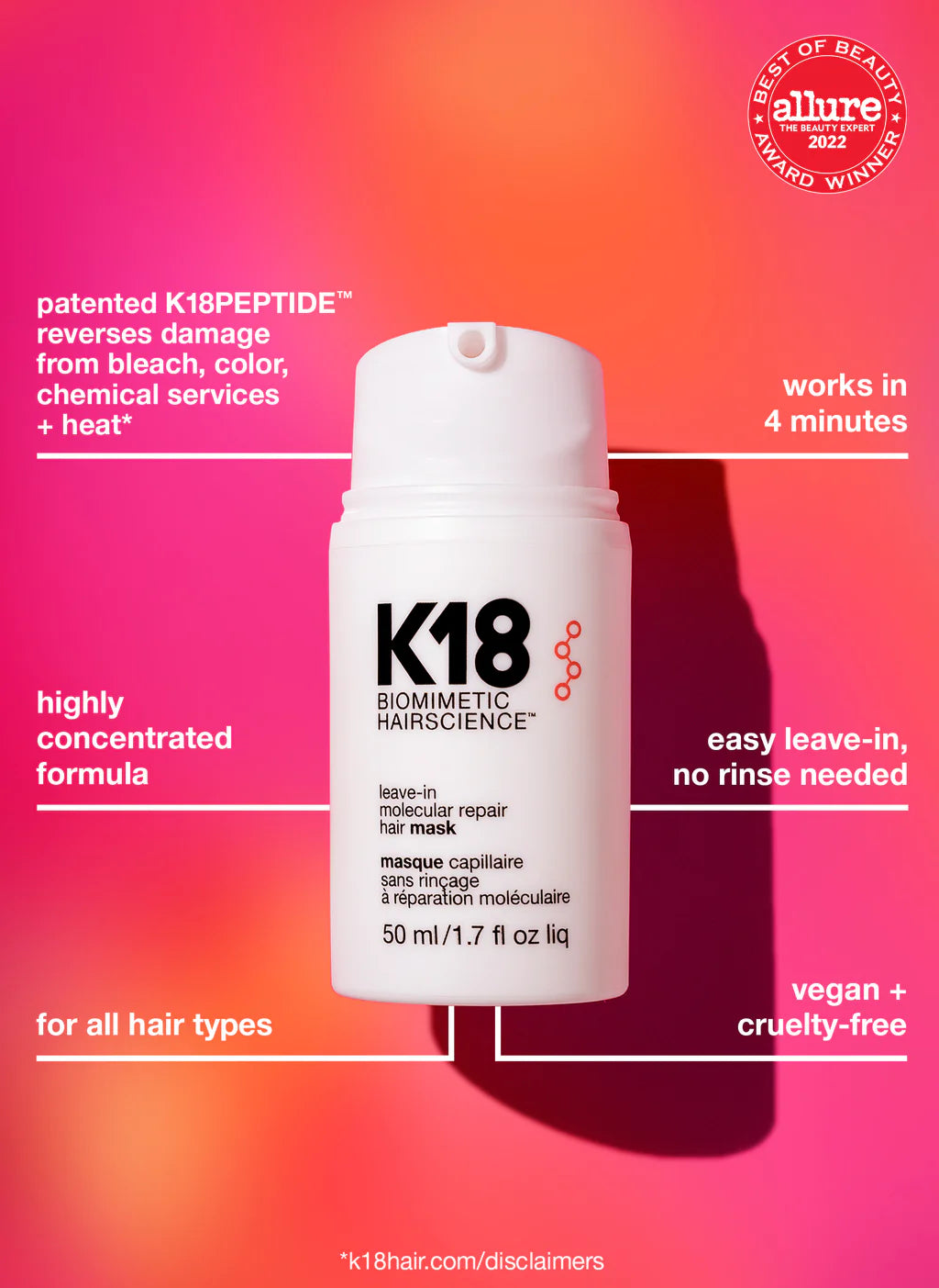 K18 Repair Molecular Leave In Hármaski
