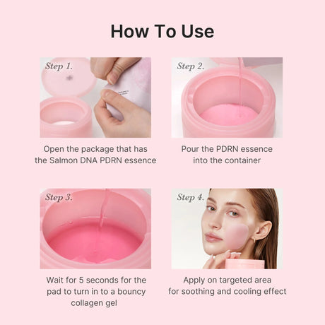 PDRN Pink Collagen Toning Gel Toner Pad