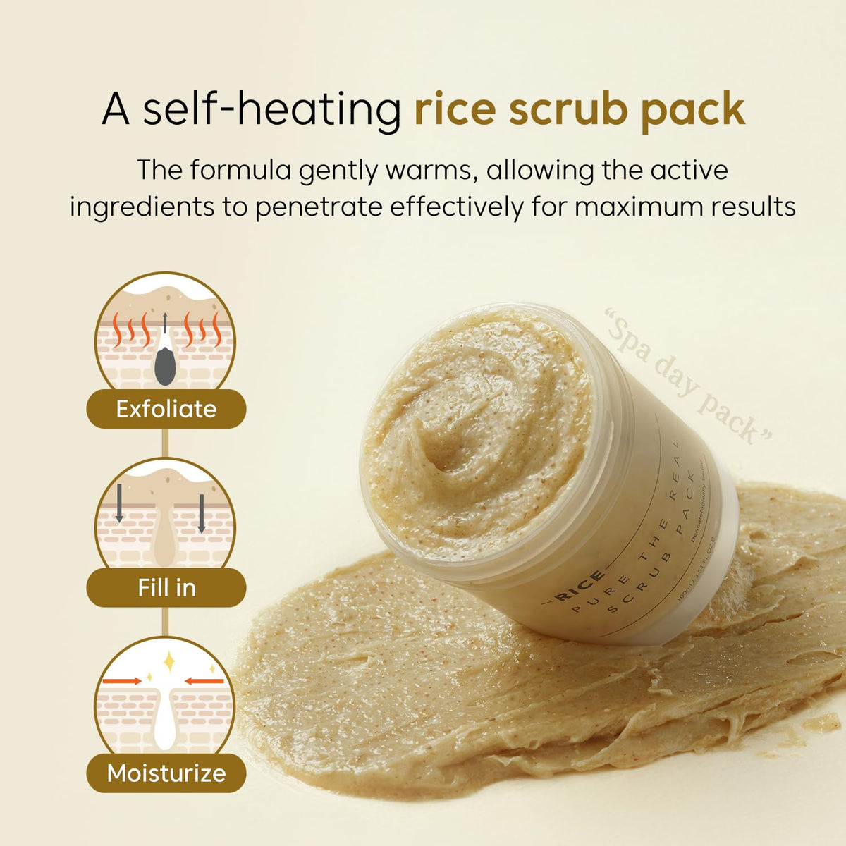 Process Rice Scrub Rice Pure The Real Scrub Pack - (100ml) – Lenaverslun