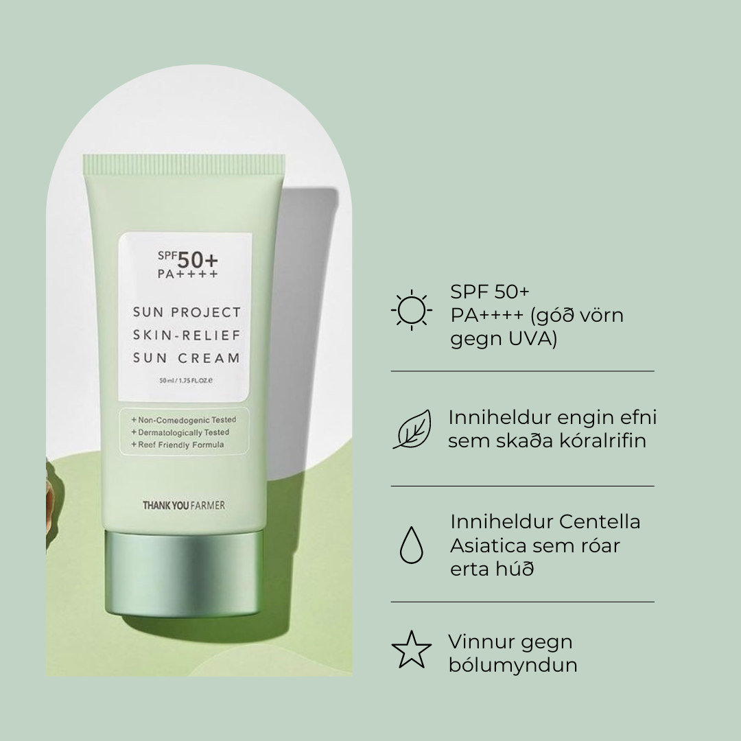 Sun Project Skin Relief Sun Cream (SPF50+ PA++++) - (50ml)